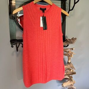 Linen Blend Sleeveless Sweater/Vest